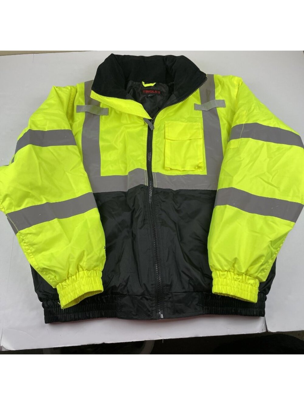 Tingley Bomber II Hi Vis Safety Jacket XL ANSI Class 3 Reflective J26112 Hooded